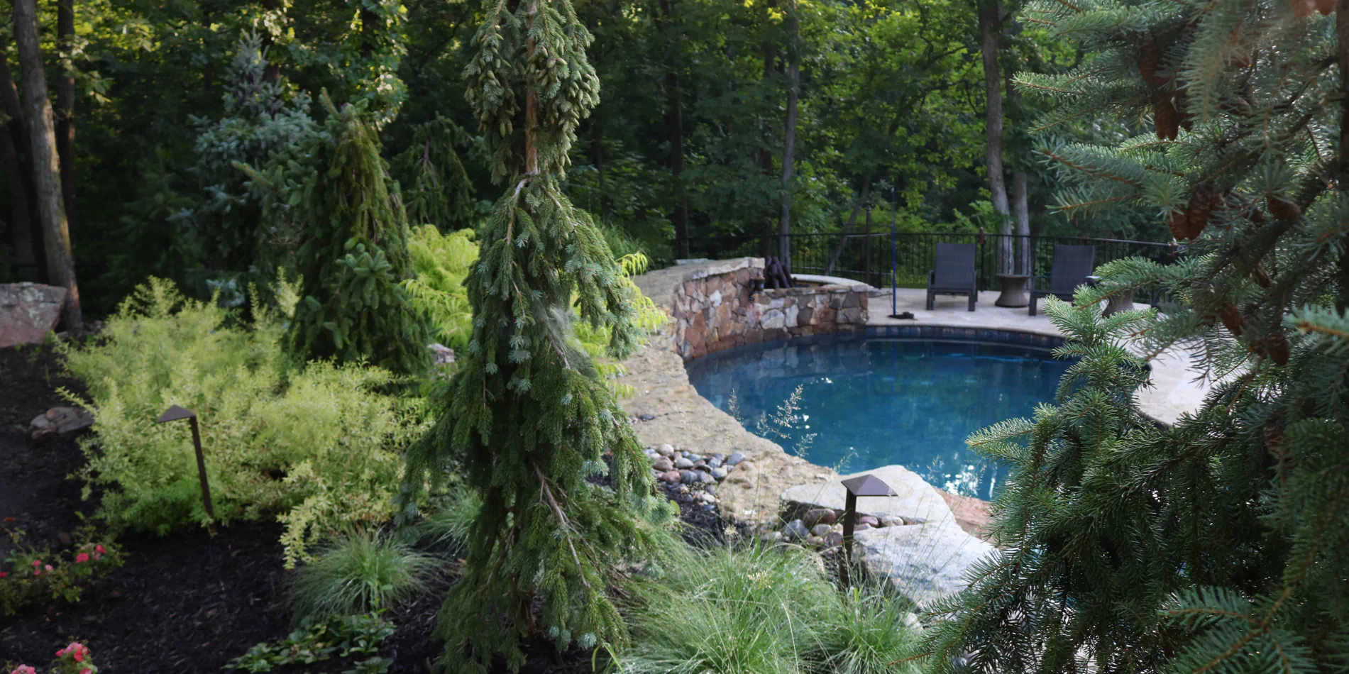 walstrom pool looking down over wall hero